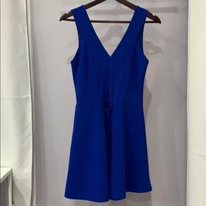 Royal blue romper with small cutout